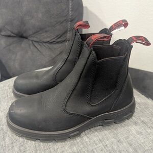 REDBACK BOOTS Black Slip-On Full Grain Leather Boot
